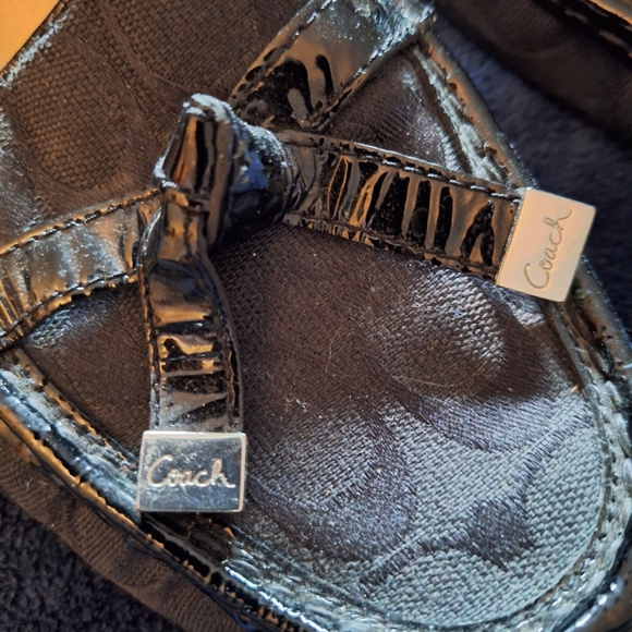 Coach Women's Black Loafers - Picture 2 of 6